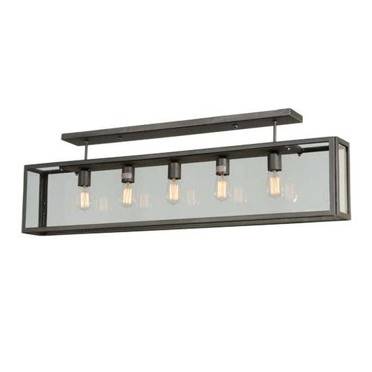 2nd Ave Lighting Affinity 47" Long Semi-Flushmount in Matte Clear Finish