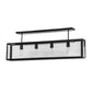 2nd Ave Lighting Affinity 47" Semi-Flushmount in Solar Black Finish