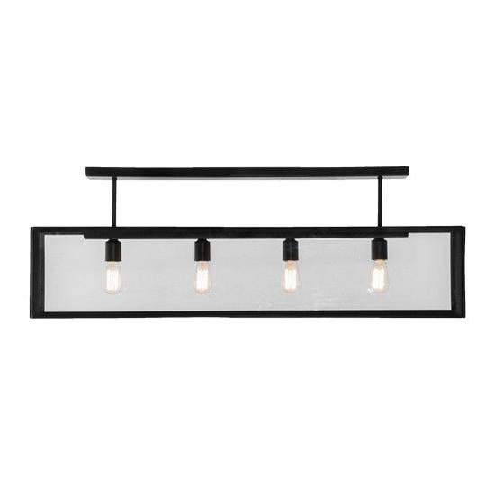 2nd Ave Lighting Affinity 47" Semi-Flushmount in Solar Black Finish