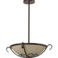 2nd Ave Lighting Alaine 24" Semi-Flushmount in Cafe Noir Finish
