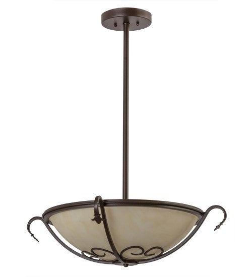 2nd Ave Lighting Alaine 24" Semi-Flushmount in Cafe Noir Finish