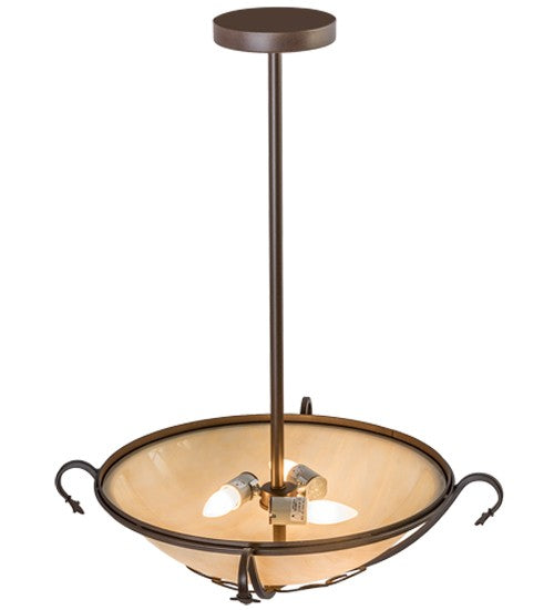 2nd Ave Lighting Alaine 24" Semi-Flushmount in Cafe Noir Finish