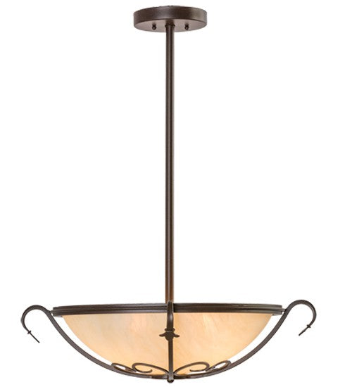 2nd Ave Lighting Alaine 24" Semi-Flushmount in Cafe Noir Finish