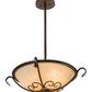 2nd Ave Lighting Alaine 24" Semi-Flushmount in Cafe Noir Finish