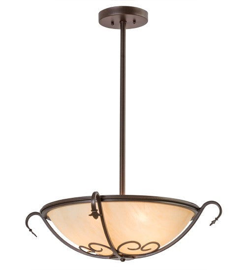 2nd Ave Lighting Alaine 24" Semi-Flushmount in Cafe Noir Finish