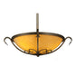 2nd Ave Lighting Alaine 24" Wide Gilded Tobacco Semi-Flushmount