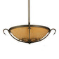 2nd Ave Lighting Alaine 24" Wide Gilded Tobacco Semi-Flushmount