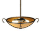 2nd Ave Lighting Alaine 24" Wide Gilded Tobacco Semi-Flushmount