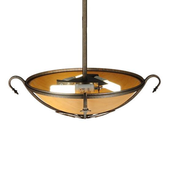 2nd Ave Lighting Alaine 24" Wide Gilded Tobacco Semi-Flushmount