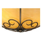 2nd Ave Lighting Alaine 24" Wide Gilded Tobacco Semi-Flushmount