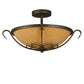 2nd Ave Lighting Alaine 24" Wide Semi-Flushmount in Gilded Tobacco Finish