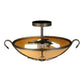 2nd Ave Lighting Alaine 24" Wide Semi-Flushmount in Gilded Tobacco Finish