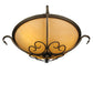 2nd Ave Lighting Alaine 24" Wide Semi-Flushmount in Gilded Tobacco Finish