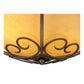 2nd Ave Lighting Alaine 24" Wide Semi-Flushmount in Gilded Tobacco Finish