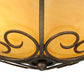 2nd Ave Lighting Alaine 25" Wide Semi-Flushmount in Gilded Tobacco Finish