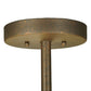 2nd Ave Lighting Alaine 25" Wide Semi-Flushmount in Gilded Tobacco Finish