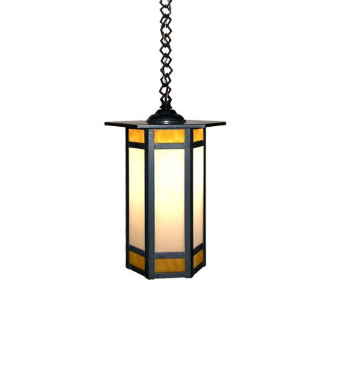 2nd Ave Lighting Albany 11" Wide Lantern Pendant in Craftsman Brown Finish