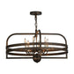 2nd Ave Lighting Aldari 32" Wide 6 LT Chandelier in Gilded Tobacco Finish