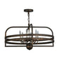 2nd Ave Lighting Aldari 32" Wide 6 LT Chandelier in Gilded Tobacco Finish