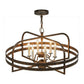 2nd Ave Lighting Aldari 32" Wide 6 LT Chandelier in Gilded Tobacco Finish