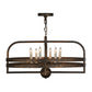 2nd Ave Lighting Aldari 32" Wide 6 LT Chandelier in Gilded Tobacco Finish