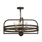 2nd Ave Lighting Aldari 32" Wide 6 LT Chandelier in Gilded Tobacco Finish