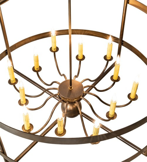 2nd Ave Lighting Aldari 36" Wide 12 Light Chandelier in Antique Copper Finish