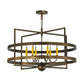 2nd Ave Lighting Aldari 36" Wide 6 LT Chandelier in Antique Copper Finish