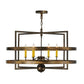 2nd Ave Lighting Aldari 36" Wide 6 LT Chandelier in Antique Copper Finish