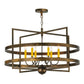 2nd Ave Lighting Aldari 36" Wide 6 LT Chandelier in Antique Copper Finish