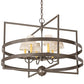 2nd Ave Lighting Aldari 36" Wide 6 LT Chandelier in Metalic Bronze Finish