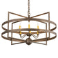 2nd Ave Lighting Aldari 36" Wide 6 Light Chandelier in Antique Brass Finish