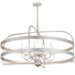 2nd Ave Lighting Aldari 48" Wide 12 LT Chandelier in Nickel Powder Coat Finish