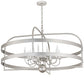 2nd Ave Lighting Aldari 48" Wide 12 LT Chandelier in Nickel Powder Coat Finish
