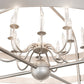 2nd Ave Lighting Aldari 48" Wide 12 LT Chandelier in Nickel Powder Coat Finish