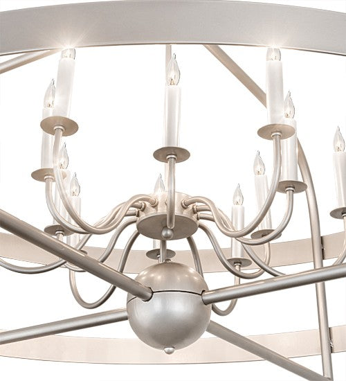 2nd Ave Lighting Aldari 48" Wide 12 LT Chandelier in Nickel Powder Coat Finish