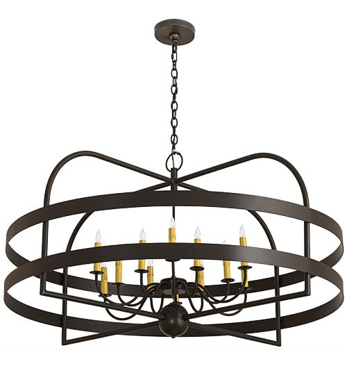 2nd Ave Lighting Aldari 48" Wide 12 LT Chandelier in Timeless Bronze