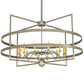 2nd Ave Lighting Aldari 48" Wide 12 Light Chandelier in Antique Brass Finish