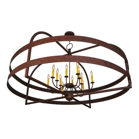 2nd Ave Lighting Aldari 60" Wide 12 LT Chandelier in Rusty Nail Finish