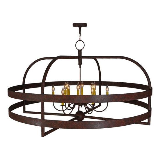 2nd Ave Lighting Aldari 60" Wide 12 LT Chandelier in Rusty Nail Finish