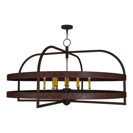 2nd Ave Lighting Aldari 60" Wide 12 LT Chandelier in Rusty Nail Finish