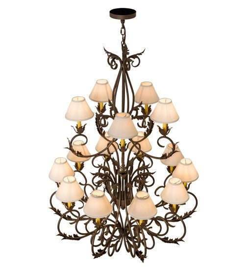 2nd Ave Lighting Alexandria 46" Wide 15 LT Chandelier in Cortez Gold Finish