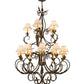 2nd Ave Lighting Alexandria 46" Wide 15 LT Chandelier in Cortez Gold Finish
