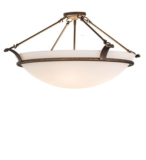 2nd Ave Lighting Almeria 32" Semi-Flushmount in Gilded Tobacco Finish