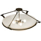 2nd Ave Lighting Almeria 32" Semi-Flushmount in Gilded Tobacco Finish