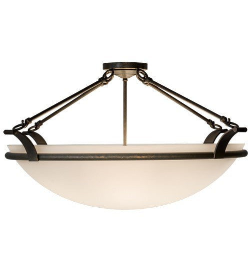 2nd Ave Lighting Almeria 32" Semi-Flushmount in Gilded Tobacco Finish