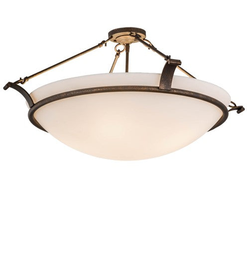 2nd Ave Lighting Almeria 32" Semi-Flushmount in Gilded Tobacco Finish