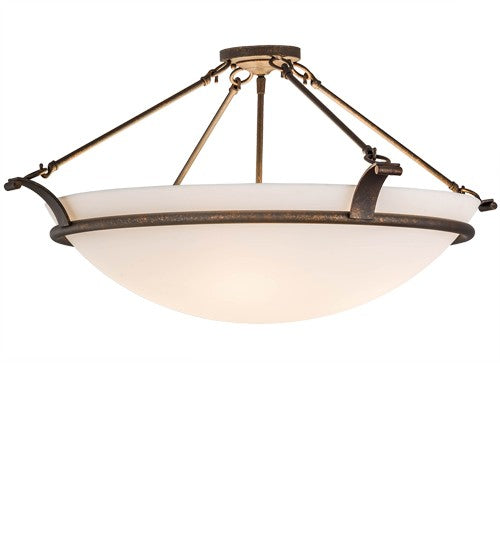 2nd Ave Lighting Almeria 32" Semi-Flushmount in Gilded Tobacco Finish