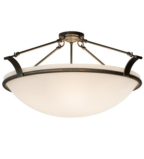 2nd Ave Lighting Almeria 32" Semi-Flushmount in Gilded Tobacco Finish