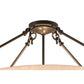 2nd Ave Lighting Almeria 32" Semi-Flushmount in Timeless Bronze